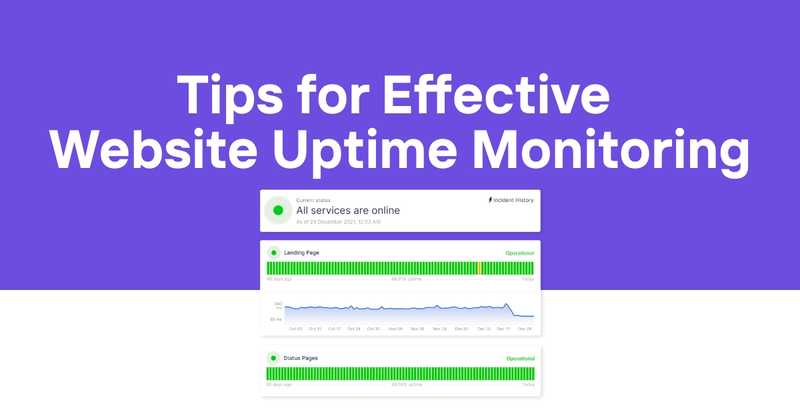 Tips for Effective Website Uptime Monitoring
