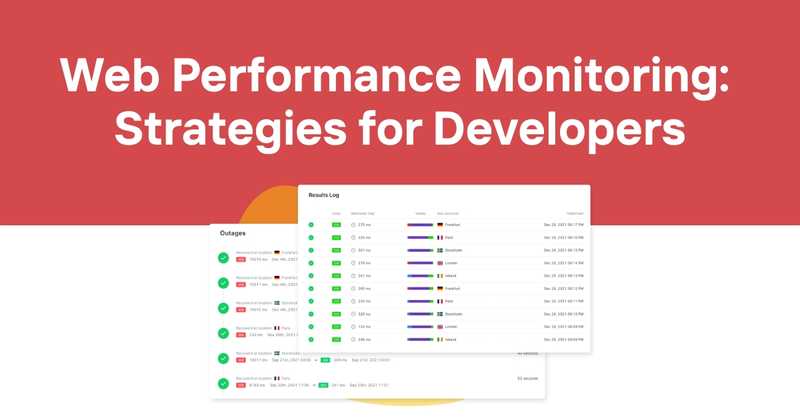 Web Performance Monitoring: Strategies for Developers - Odown - uptime monitoring and status page