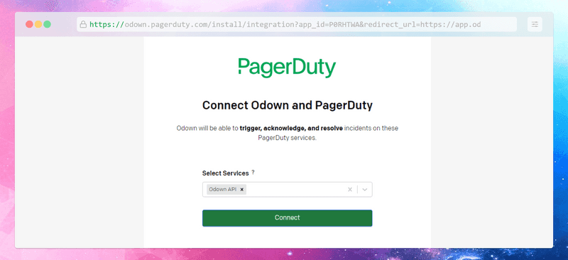 Add a new PagerDuty channel